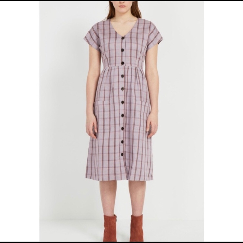 Midi-length lavender dress - size S, unworn